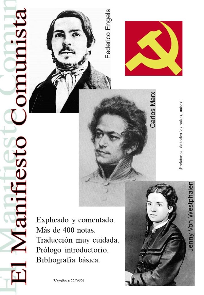 Portada de El Manifiesto Comunista prologado